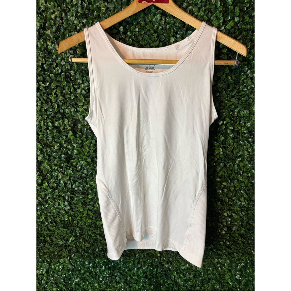 Tommie Copper Women's White Lower Back Support Tank Large NWOT
